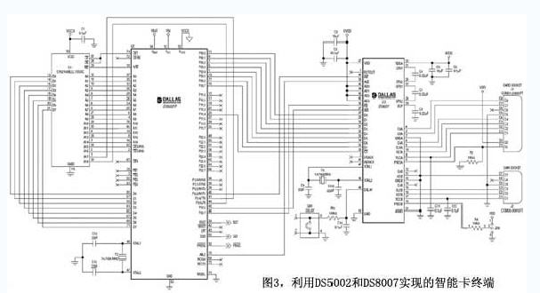 利用DS5002和DS8007實現(xiàn)的智能卡終端